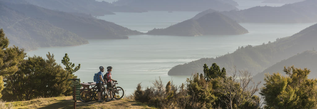 Queen Charlotte Track is located in idyllic Marlborough Sounds.  The track is open to hikers and riders.