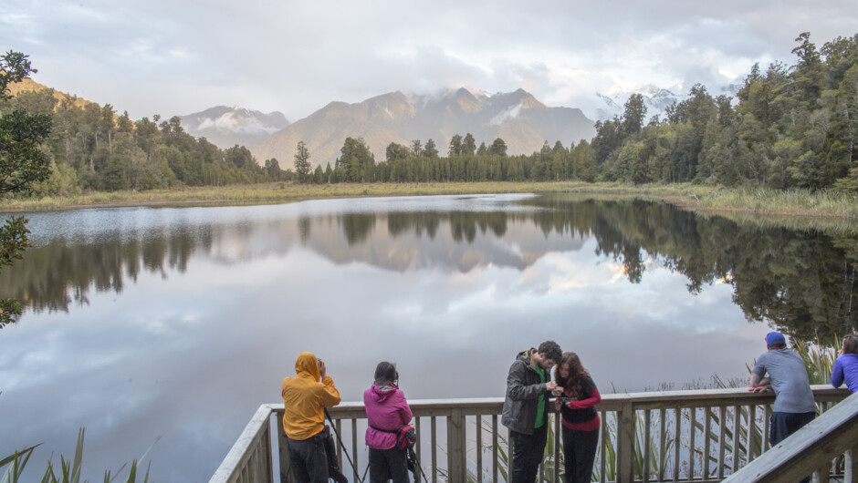Lake Matheson - if you are unable to capture the perfect photo on your walk, there is a range of professional products available at ReflectioNZ Gifts & Gallery