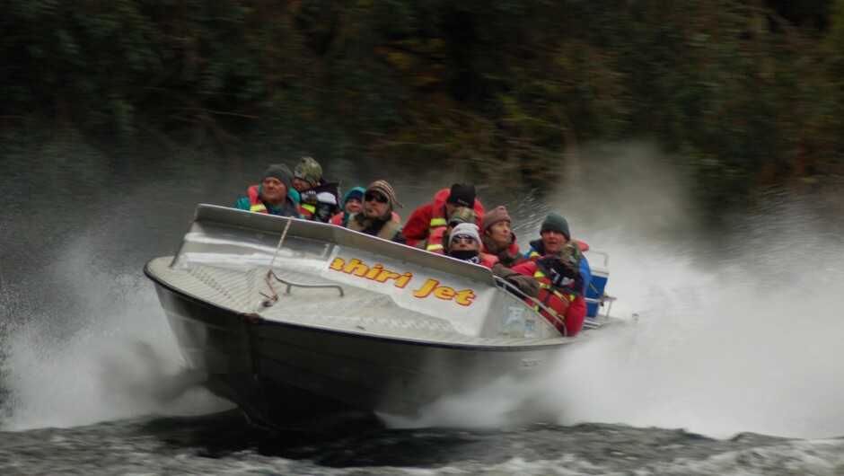 Jet boating the wild Wairaurahiri River