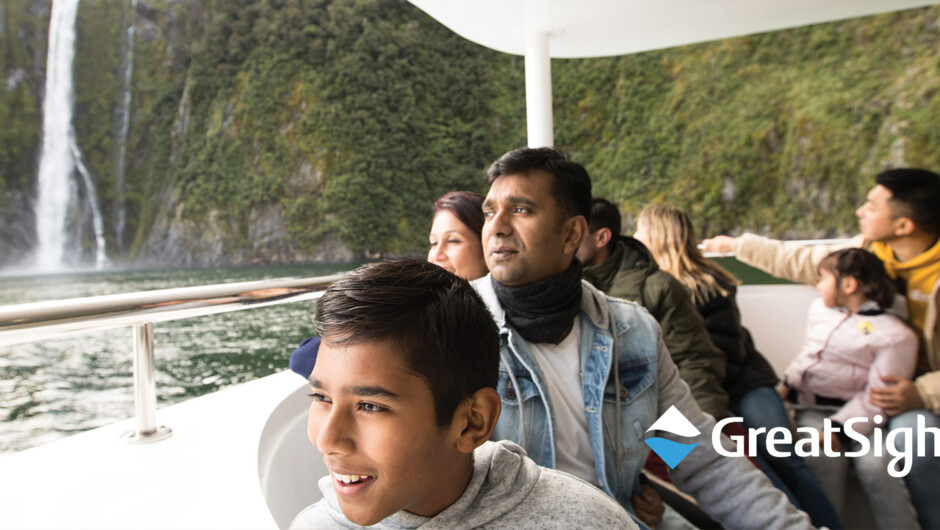Experience breath-taking scenery in style on board the most luxurious cruise ship in Milford Sound