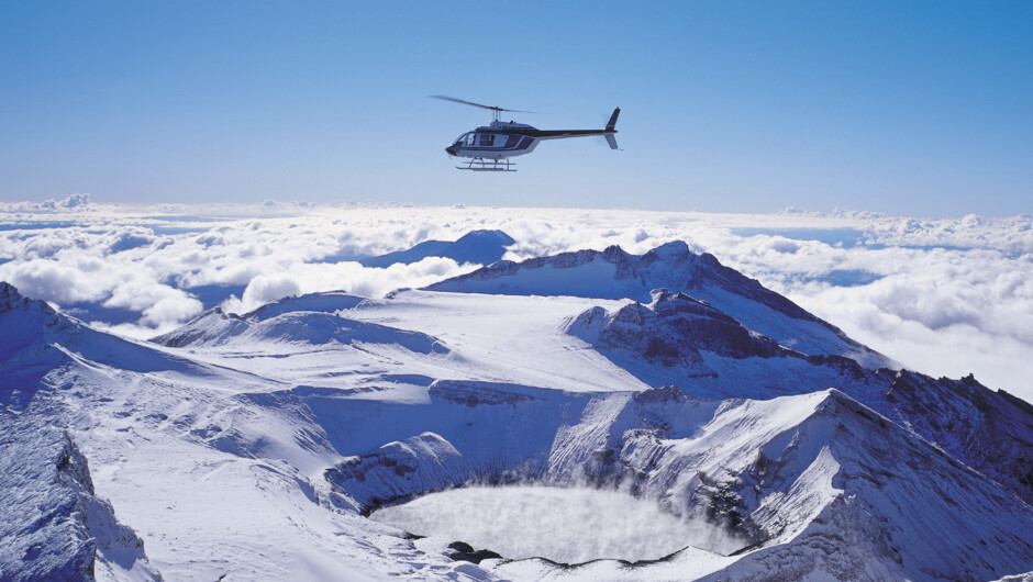 Witness geothermal activity at Tongariro National park or Waimangu and land at the rim of a dormant volcano.