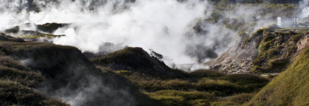 view of geothermal over a Crater