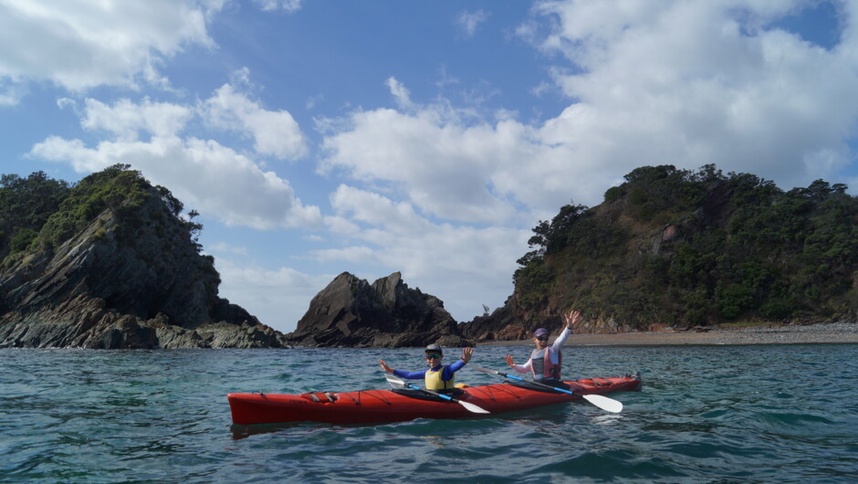 Kayaking in Whangahi Bay