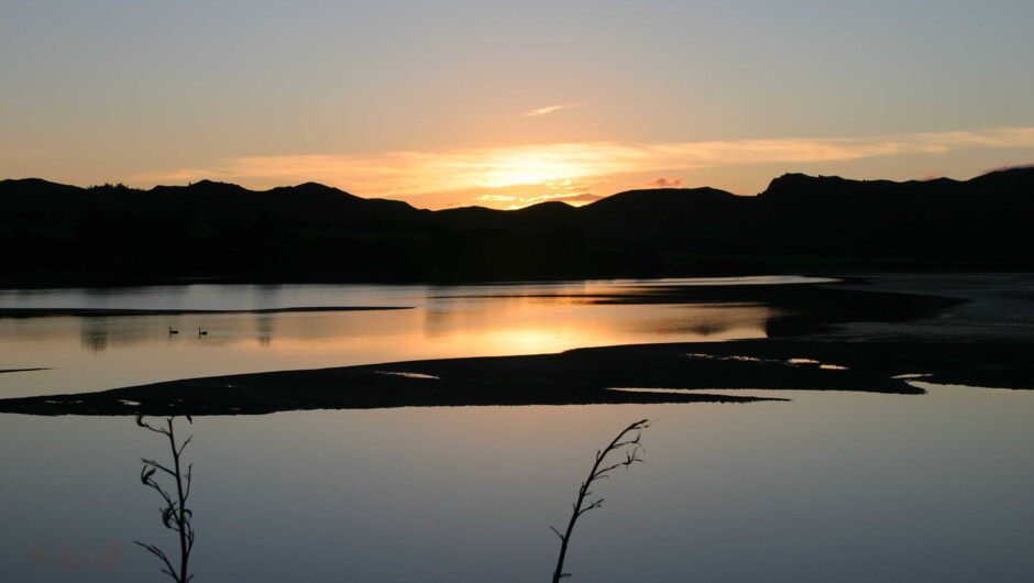 Lagoon across the road