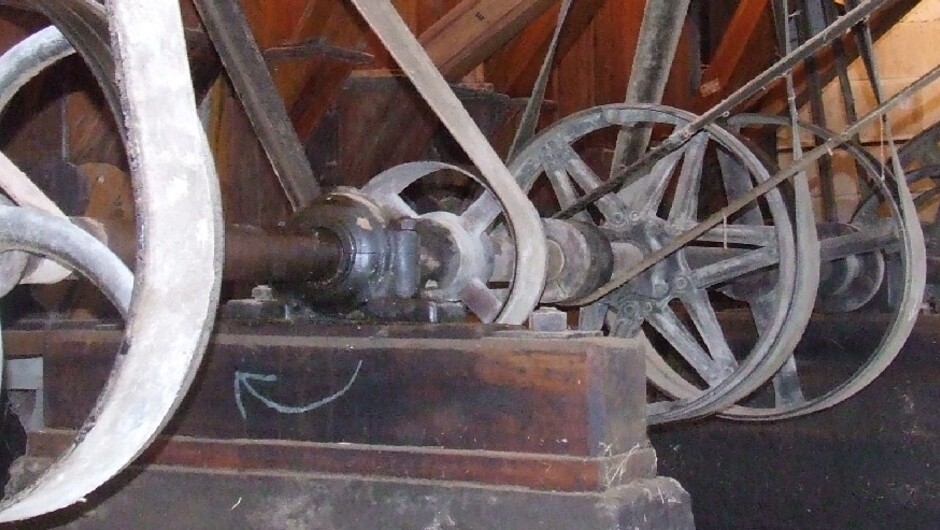 Machinery in the basement.