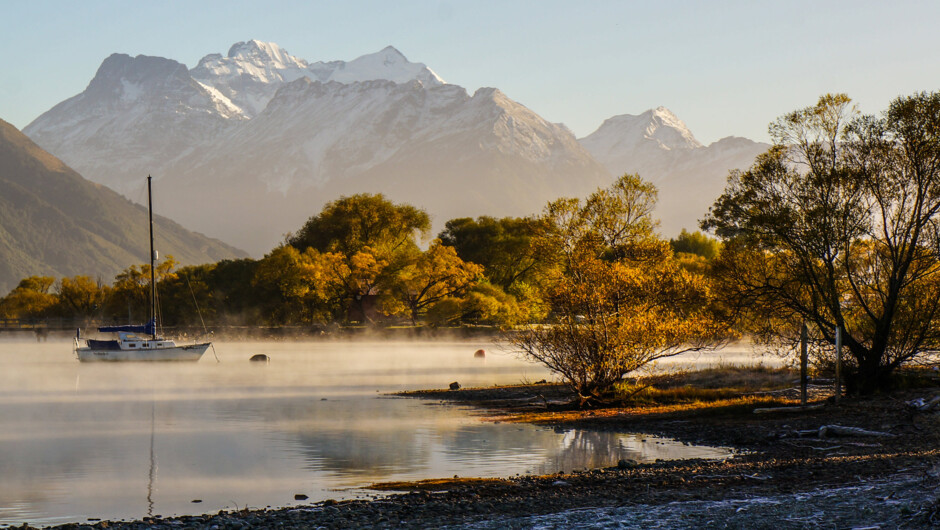 Autumnal Glenorchy Morning at the lakefront