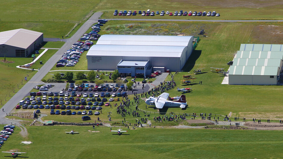 Aerial view of Omaka Aviation Heritage Centre