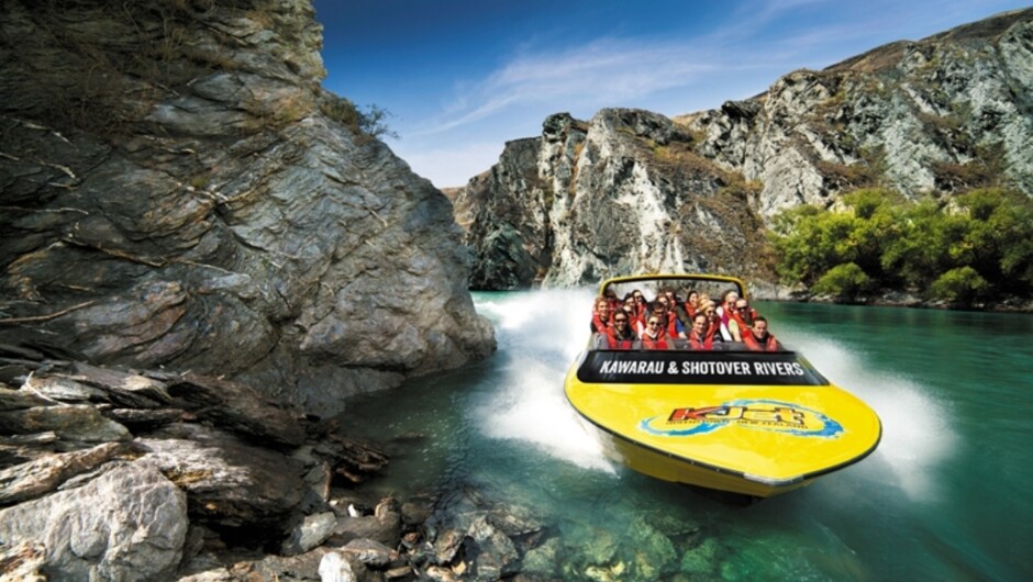 Take an exciting jet boat ride on the Kawarau and Shotover Rivers.