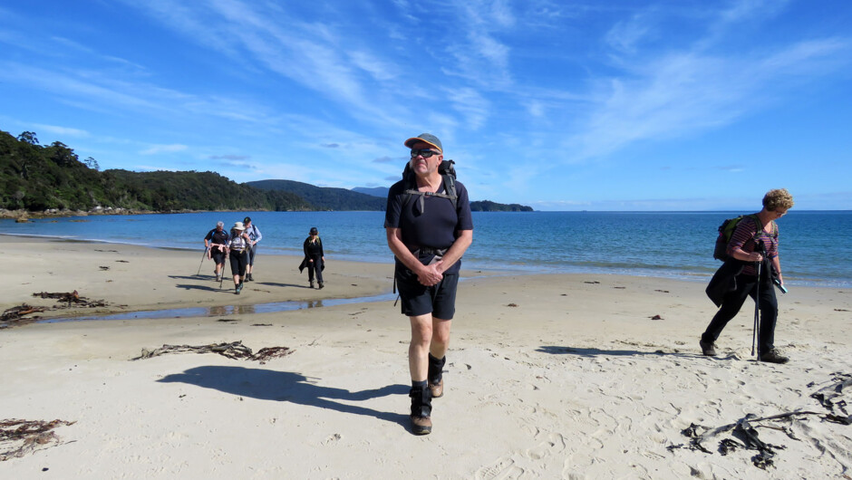 Clients exploring Lee Bay.