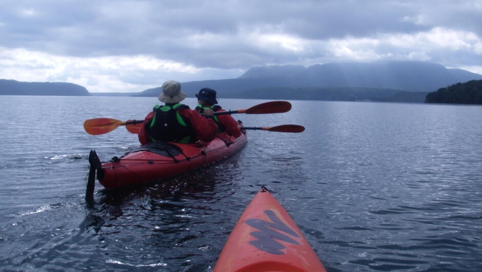 Kayaking Lake Tarawera