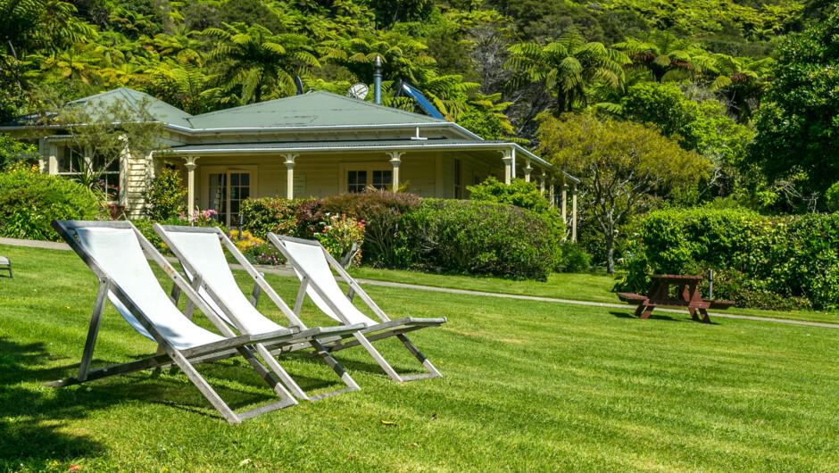 The historic Mahana homestead.