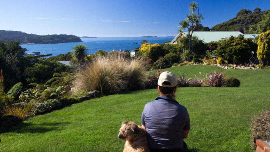 Iris & Bridie enjoying the view