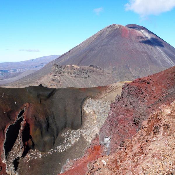 The famous Red Crater on the Tongariro Alpine Crossing