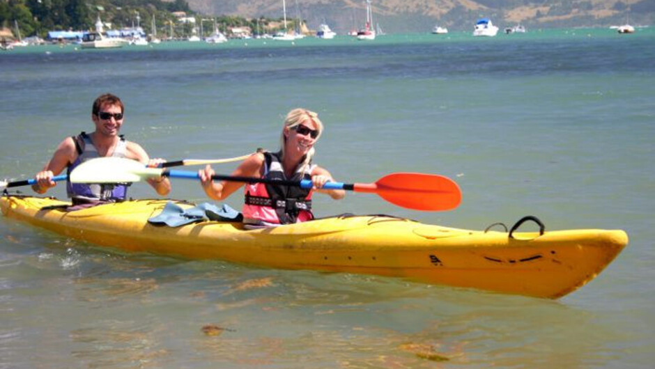 Akaroa harbour kayaking