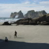 Get off the beaten track at Wharariki Beach