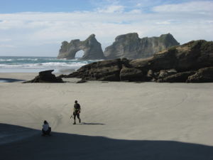 Get off the beaten track at Wharariki Beach