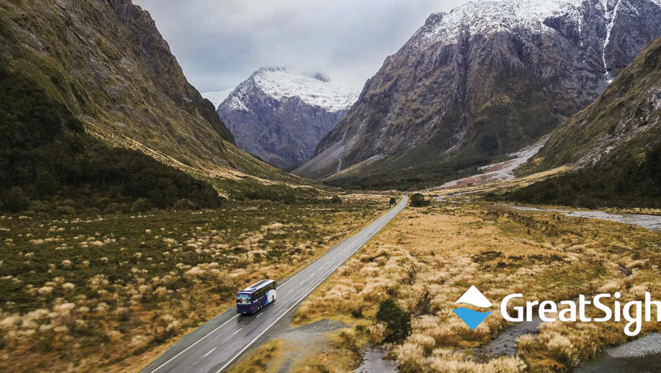 View mountain ranges on the way through the newest glass-roofed coaches