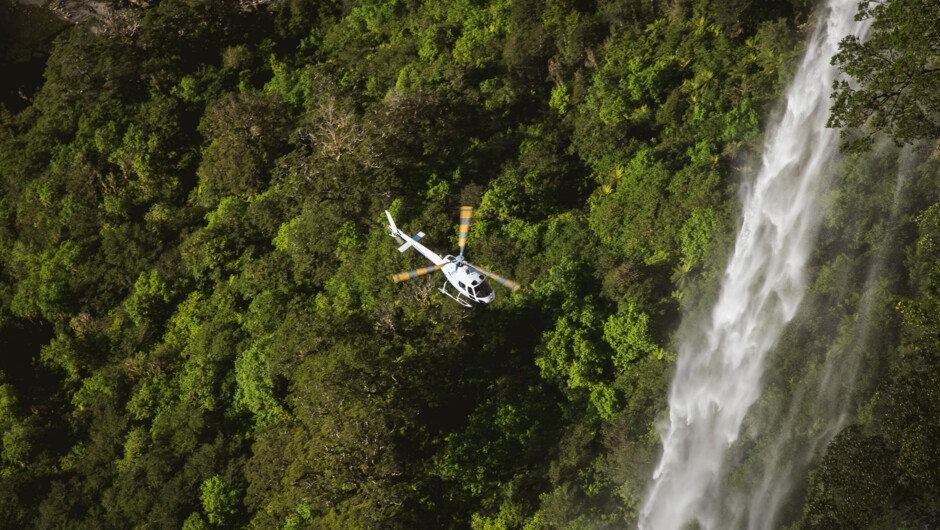 Alpine Helicopters explore Fiordland National Park