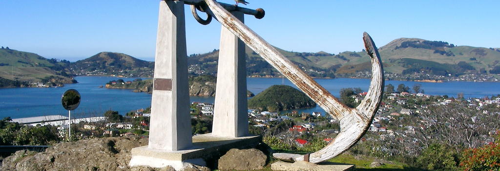 Anchor at lookout above Port Chalmers