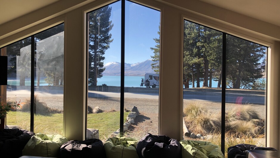 Amazing lake views from the lounge