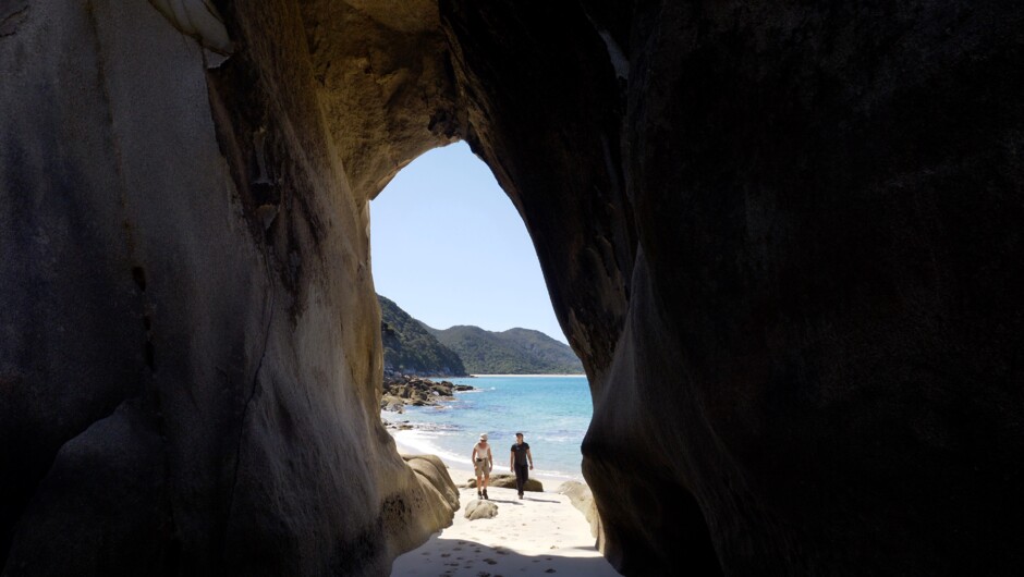 Abel Tasman National Park is New Zealand's smallest national park and renowned for its golden beaches.