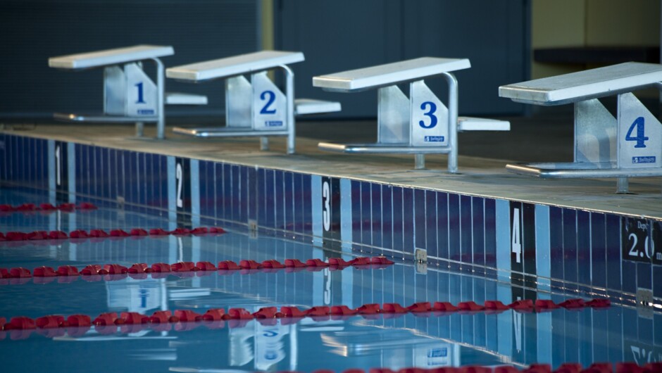 AC Baths Taupo indoor 25m lane pool.