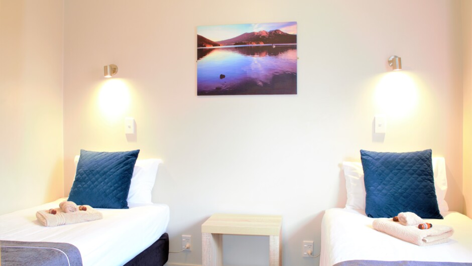 Bella Vista Motel Taupo - One Bedroom Unit - Twin Bedroom