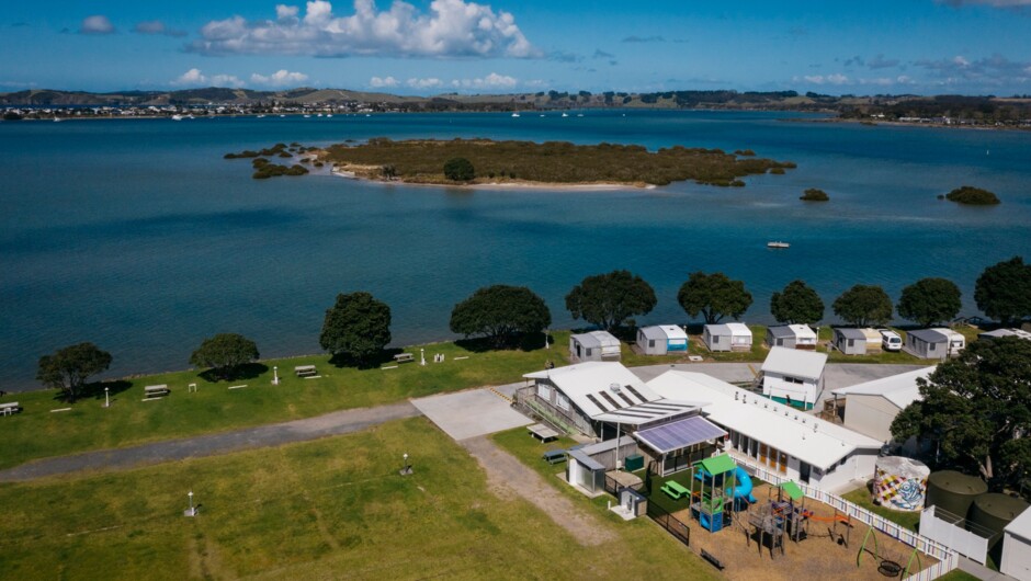 View out to Horseshoe Island