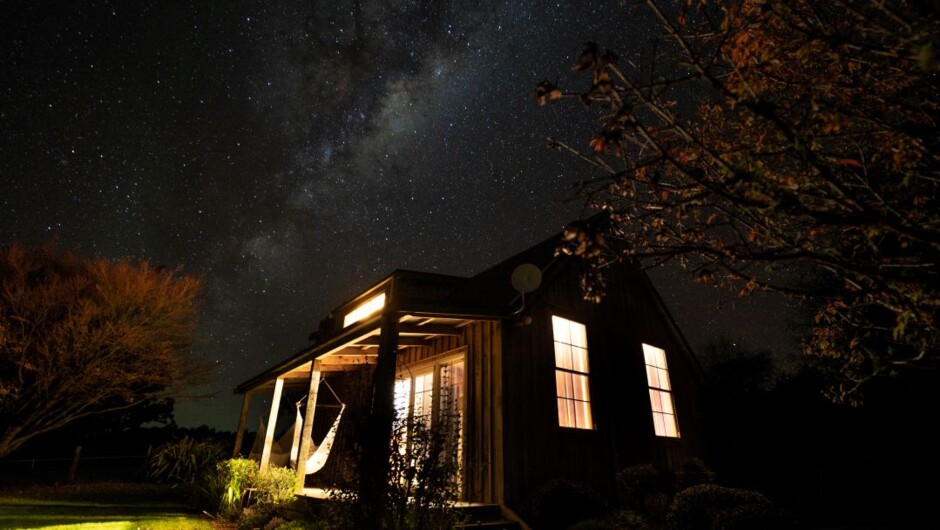 Night skies at Kamahi Cottage