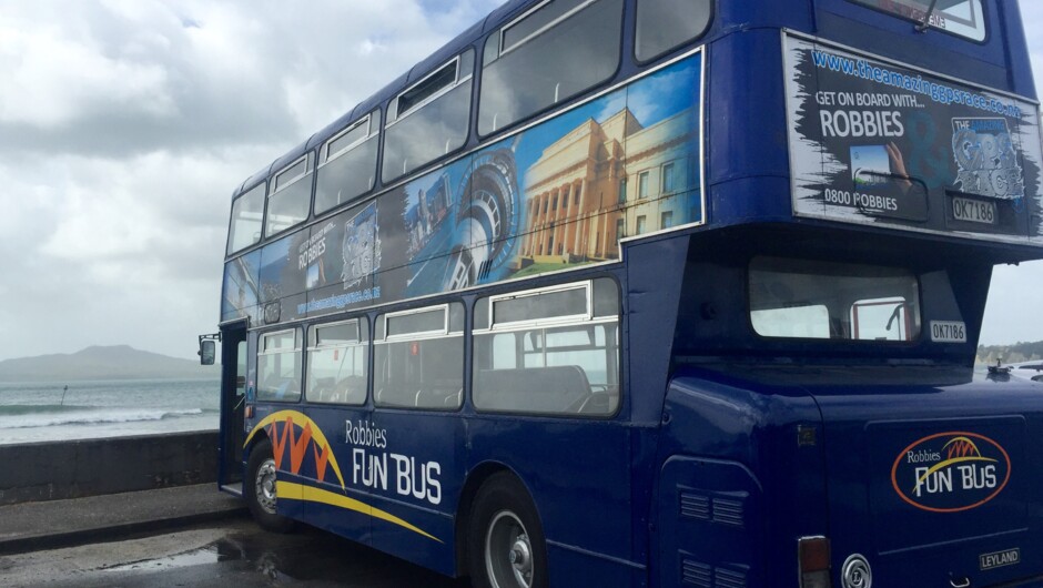 British Blue Double Decker Bus