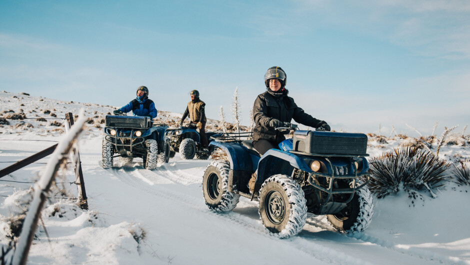 Quad bike tours run year-round.