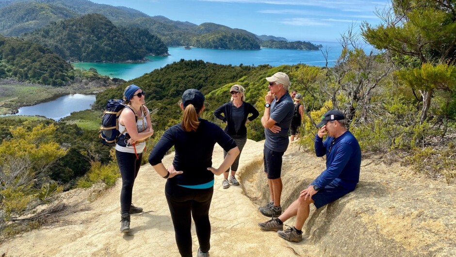 Abel Tasman National Park - Coastal track looking back to Anchorage