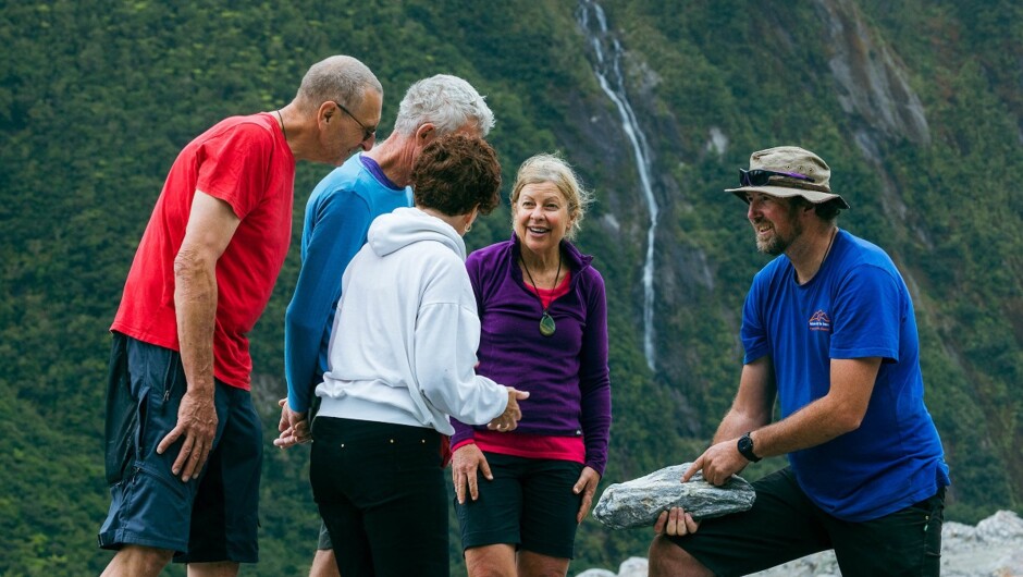 Learn about glaciology & geology information with your knowledgeable guide