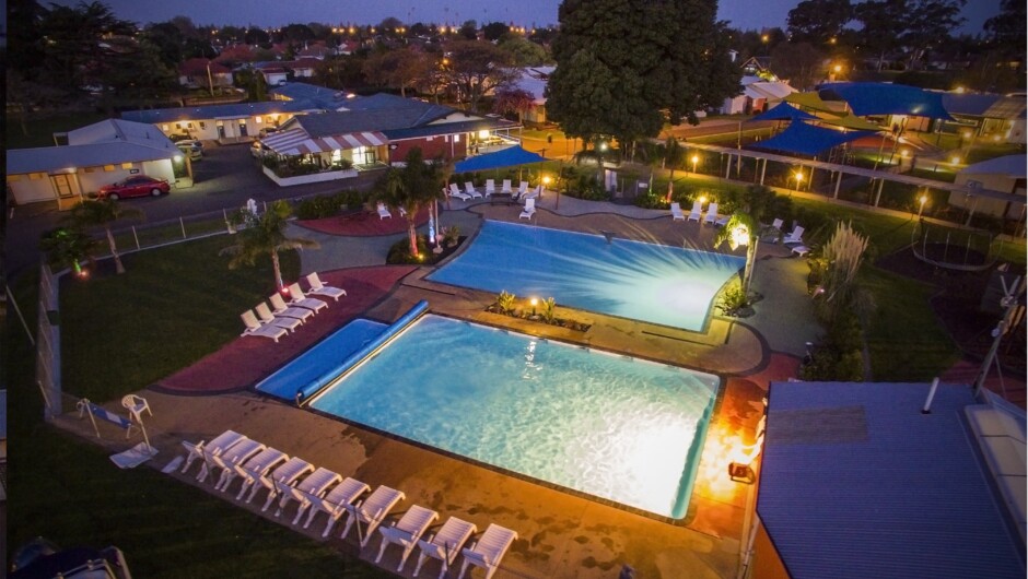 Enjoy Kennedy Park's heated pool complex