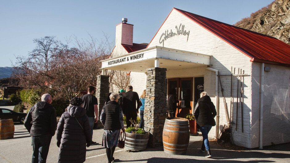 Visit Gibbston Valley Winery and their underground wine cave
