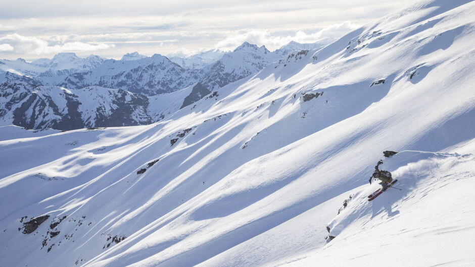 Backcountry skiing & snowboarding with Aspiring Guides