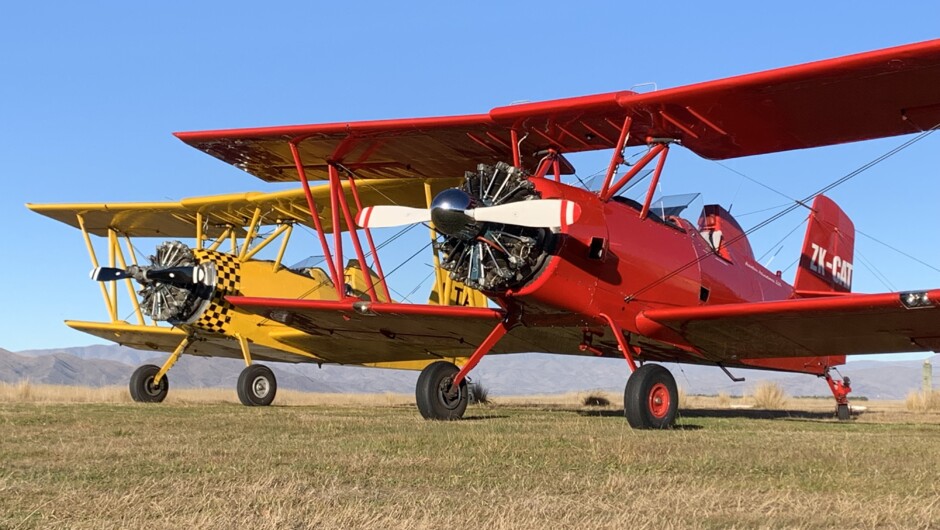 Aviation Adventures' two Grumman Ag-Cat biplanes