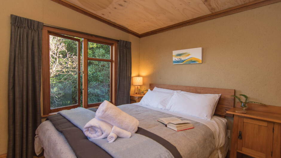Top bedroom with views over the tree tops