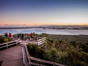 Sunset views from Rangitoto Summit