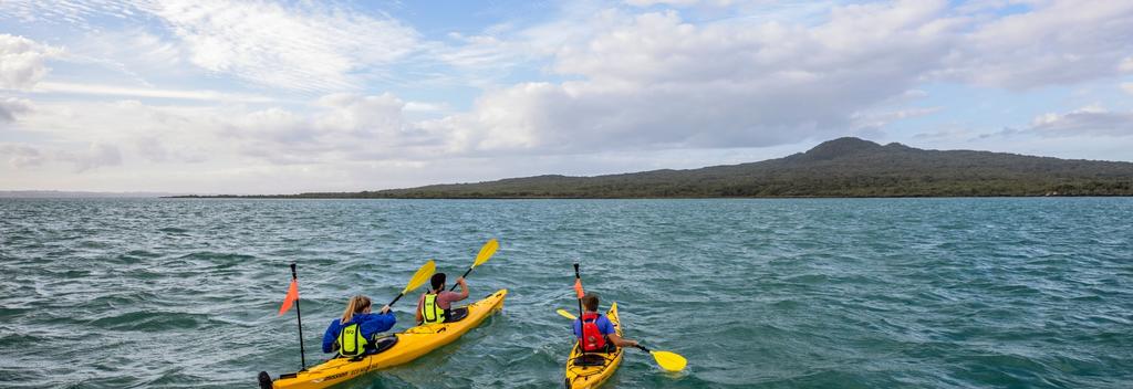 Kayaking to Rangitoto