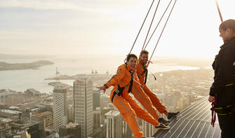 Take a thrilling walk 192 metres above Auckland City.