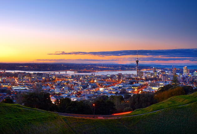 Auckland is the main hub for cruise ships to New Zealand.