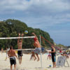 Get friendly with the locals and join in for some beach volleyball fun