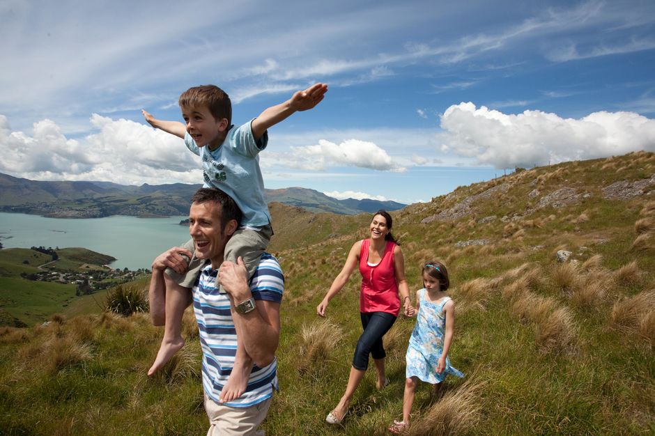 Go walking or biking in the Port Hills, Christchurch