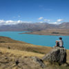 Looking over Lake Tekapo from Mt John