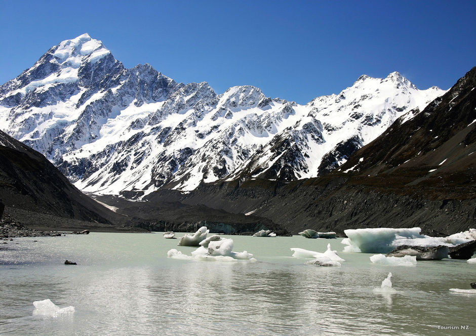 Hooker Glacier Lake