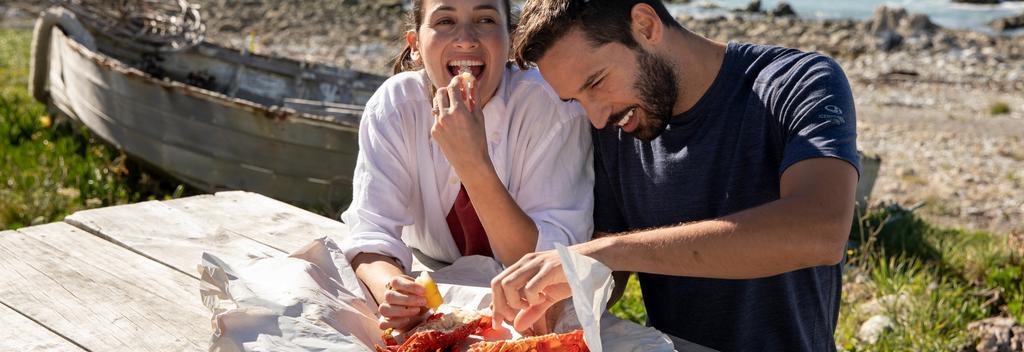 In Māori, 'Kai' means food and 'kōura' means crayfish - so tuck in!