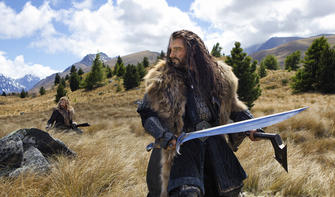 Dwarf Thorin during the Warg Chase, filmed at Canterbury’s Braemar Station