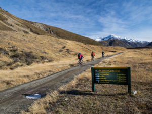 St James Cycle Trail opened in November 2010. It passes through the iconic St James Station, near the alpine spa village of Hanmer Springs.