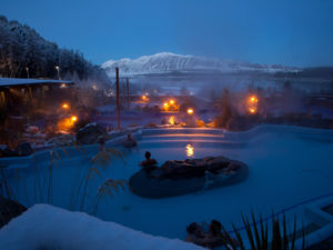 Hot Pools are a star attraction at Tekapo/Takapō Springs, a popular spa and winterpark on the shores of Lake Takapō.